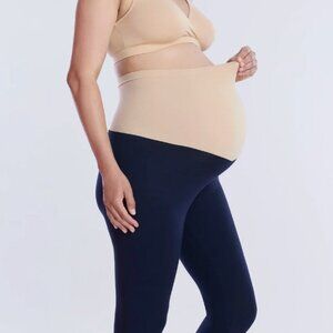 Essential Stretch Secret Fit Belly® Maternity Leggings, Navy Blue, 2x